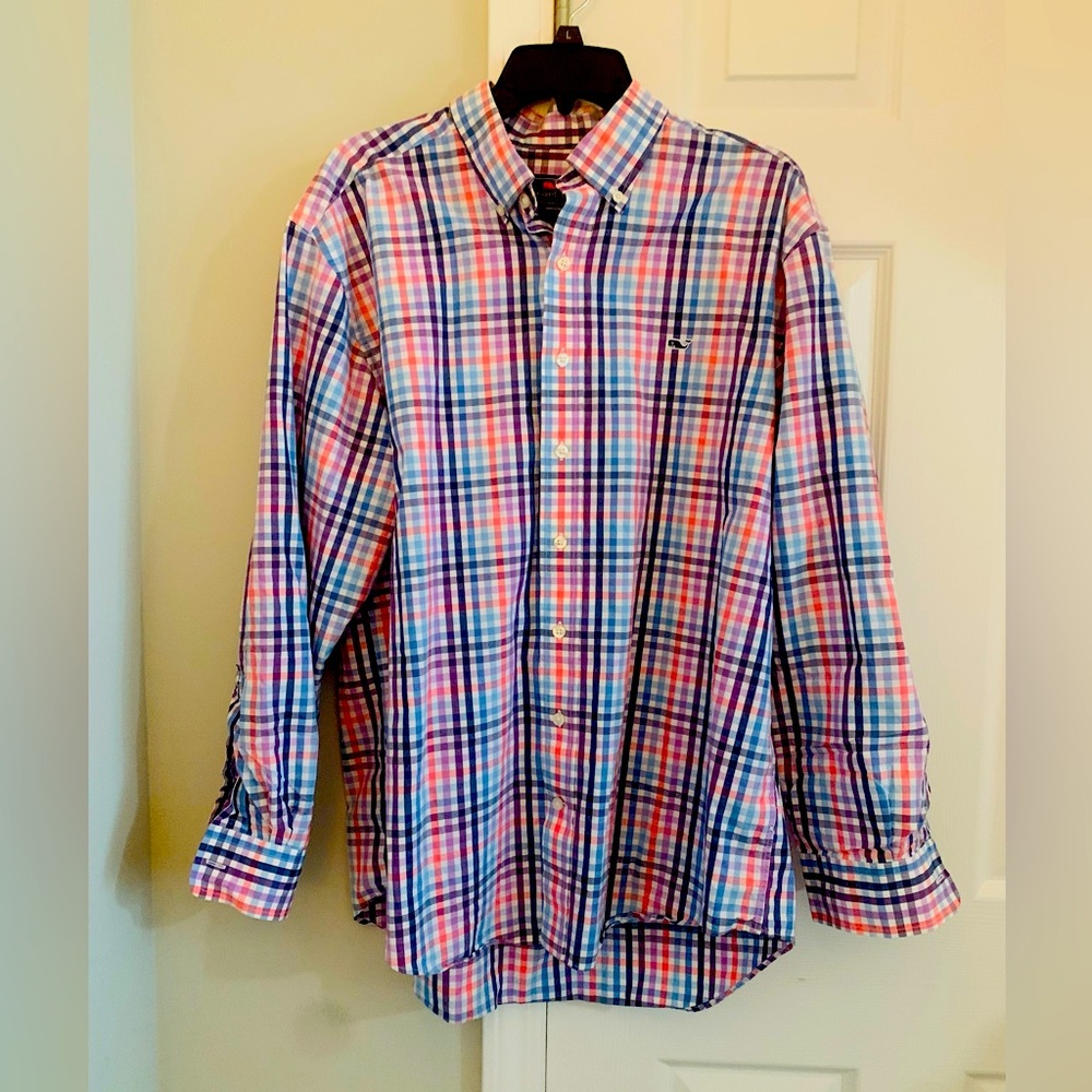 Vineyard Vines Multicolor Plaid Men's Shirt